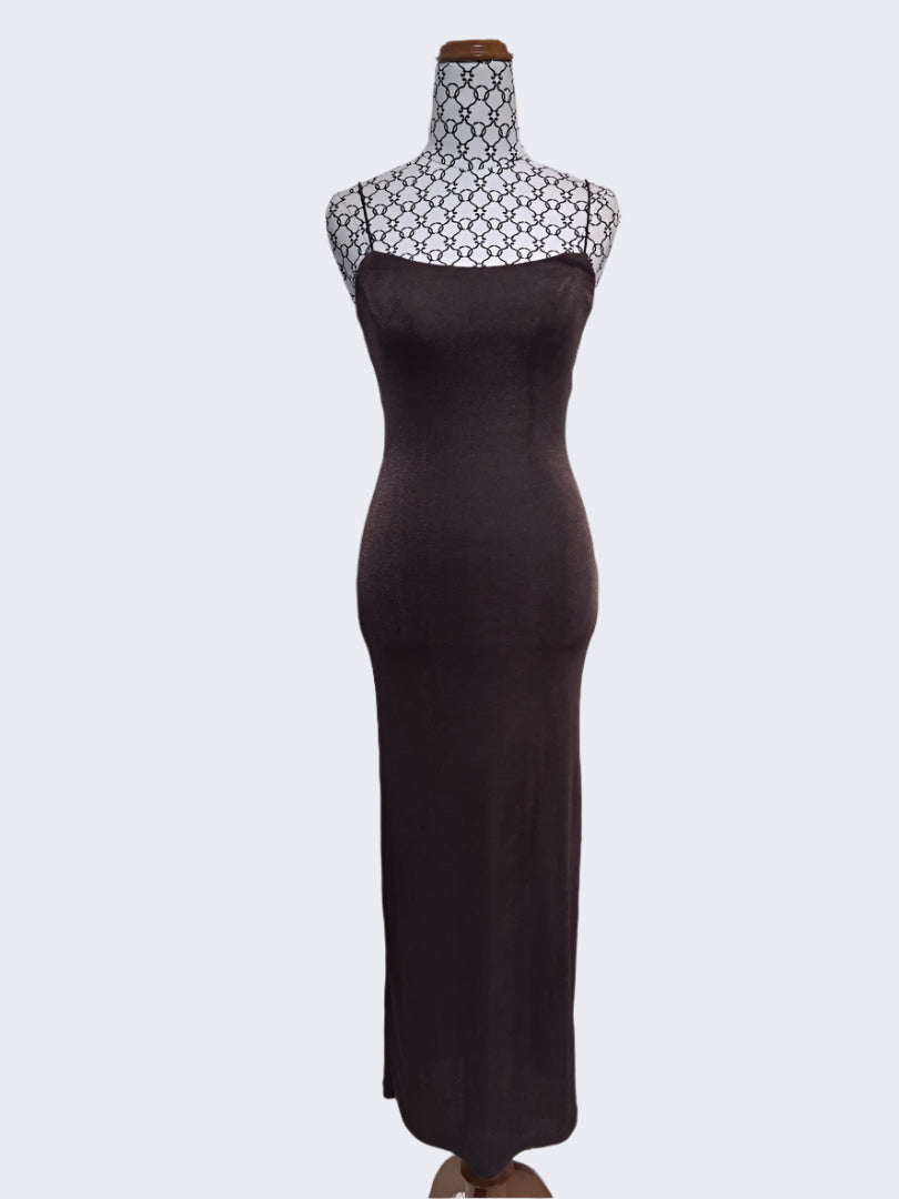 Anko Brown Maxi Strappy Dress, 6