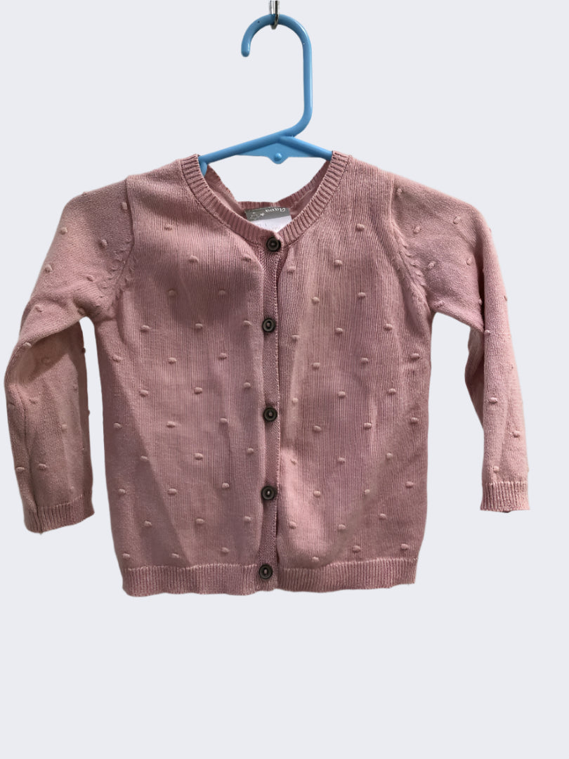 Ricochet Baby Light Pink Cardigan, 1