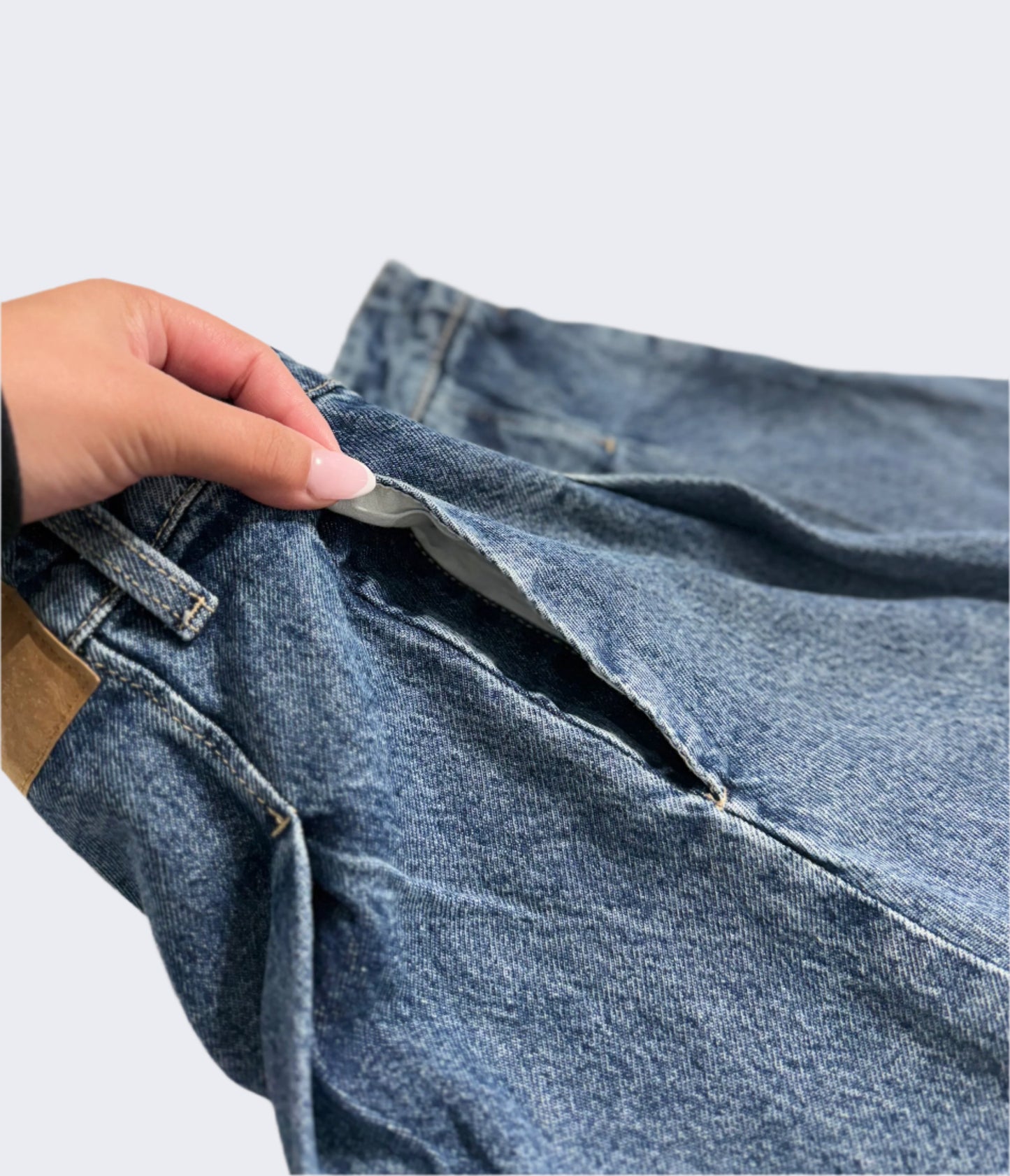 Cotton On Denim Pleated Mini Skirt, 8 (Brand New)