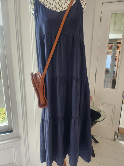 Haven Navy Midi Dress, S/M