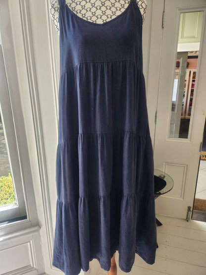 Haven Navy Midi Dress, S/M