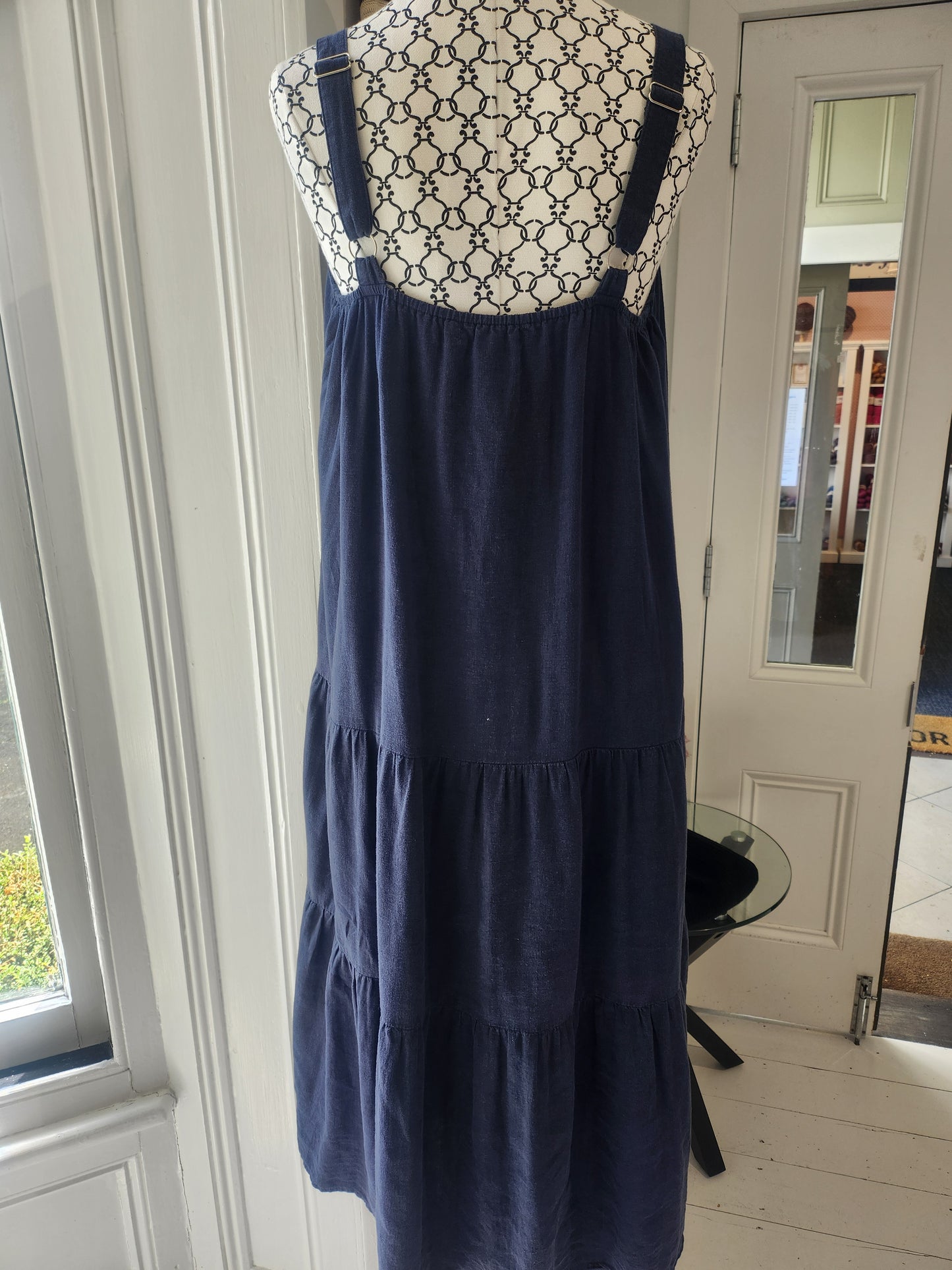 Haven Navy Midi Dress, S/M