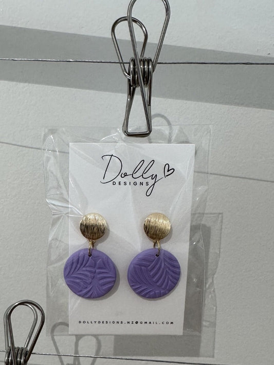 Dolly Designs Leaf Textured Disc - Purple