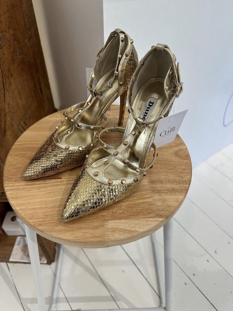 Dune London Snake Print Stud Heels EURO38