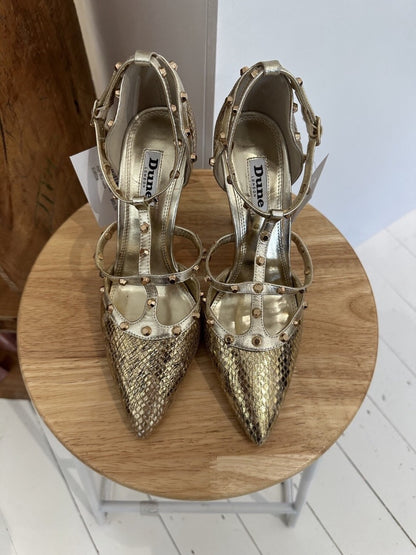 Dune London Snake Print Stud Heels EURO38