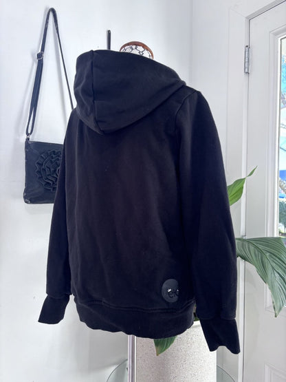 Etc Black Zip Up Jumper - S