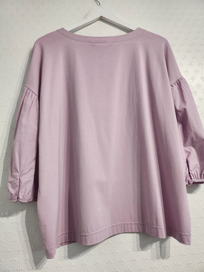 Mineral Light Purple Mid Sleeve Top - L (BRAND NEW)