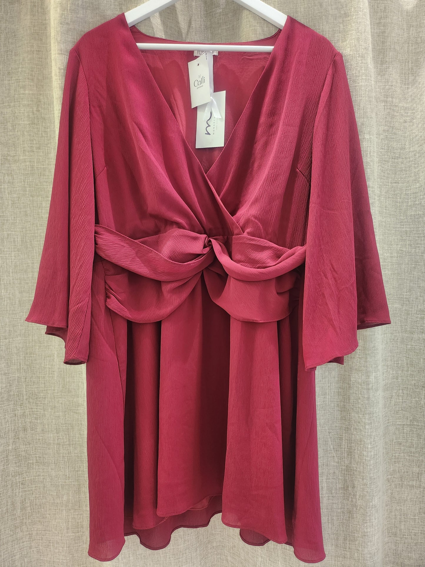 Tussah Maroon Dress - 18