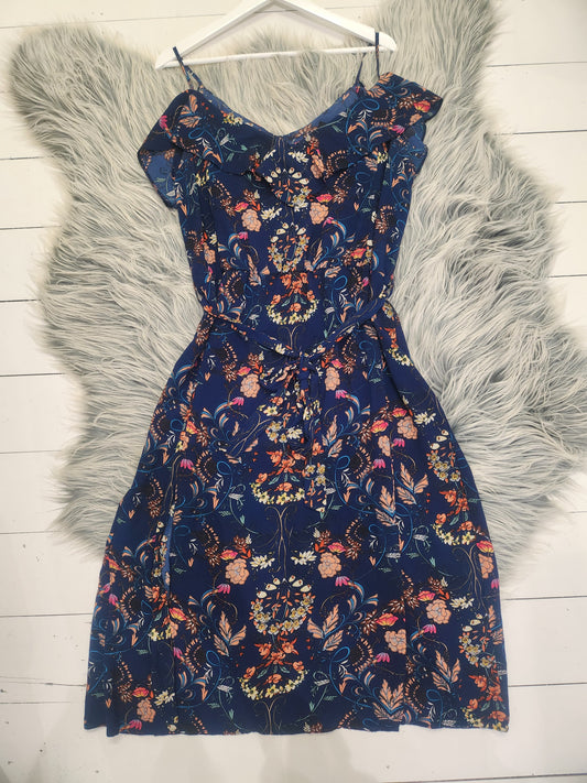 Atmosphere Navy/Multicoloured Floral Midi Dress - 20