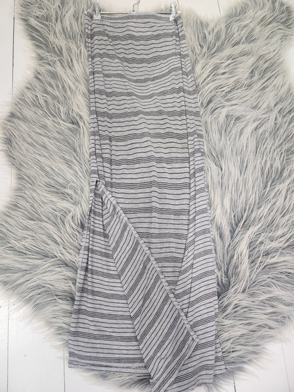 Cotton On Grey Stripped Maxi Skirt - XS (6-8)