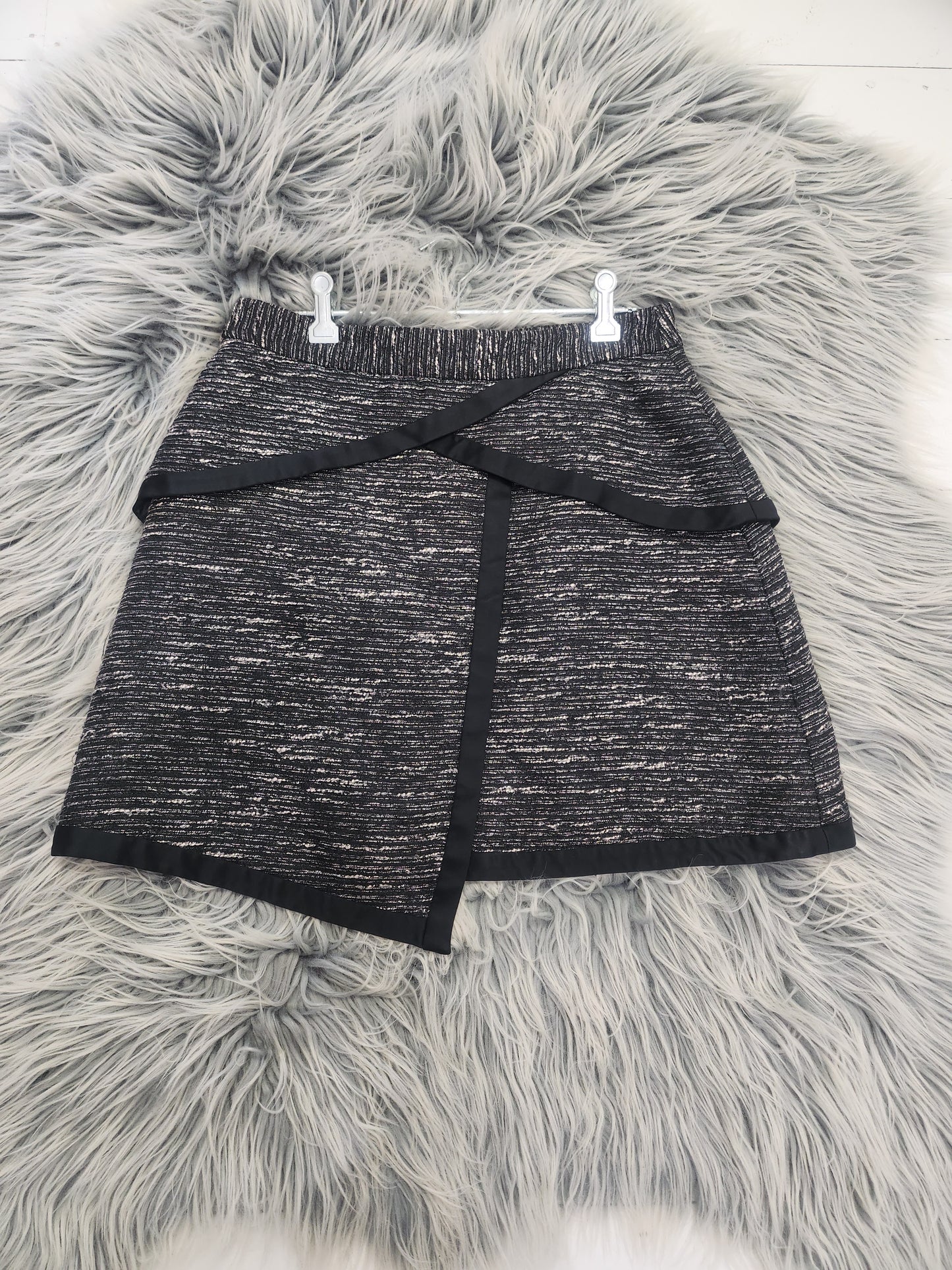 Cue Black Asymmetrical Mini Skirt 10