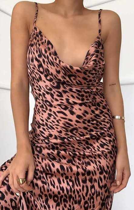 (Ex-Rental) Amba Cheetah Midi Dress 6