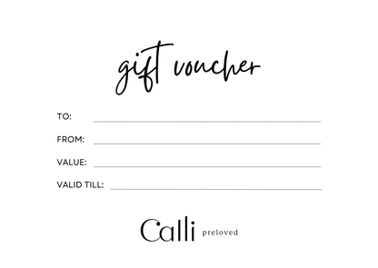 Calli Preloved Gift Card