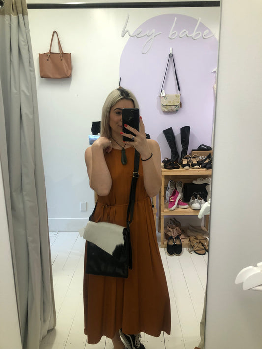 Blak Luxe Orange Maxi Dress - 10