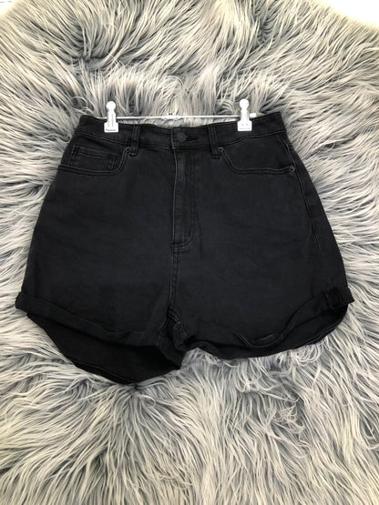 Lee Black Denim Jean Shorts - 12/14