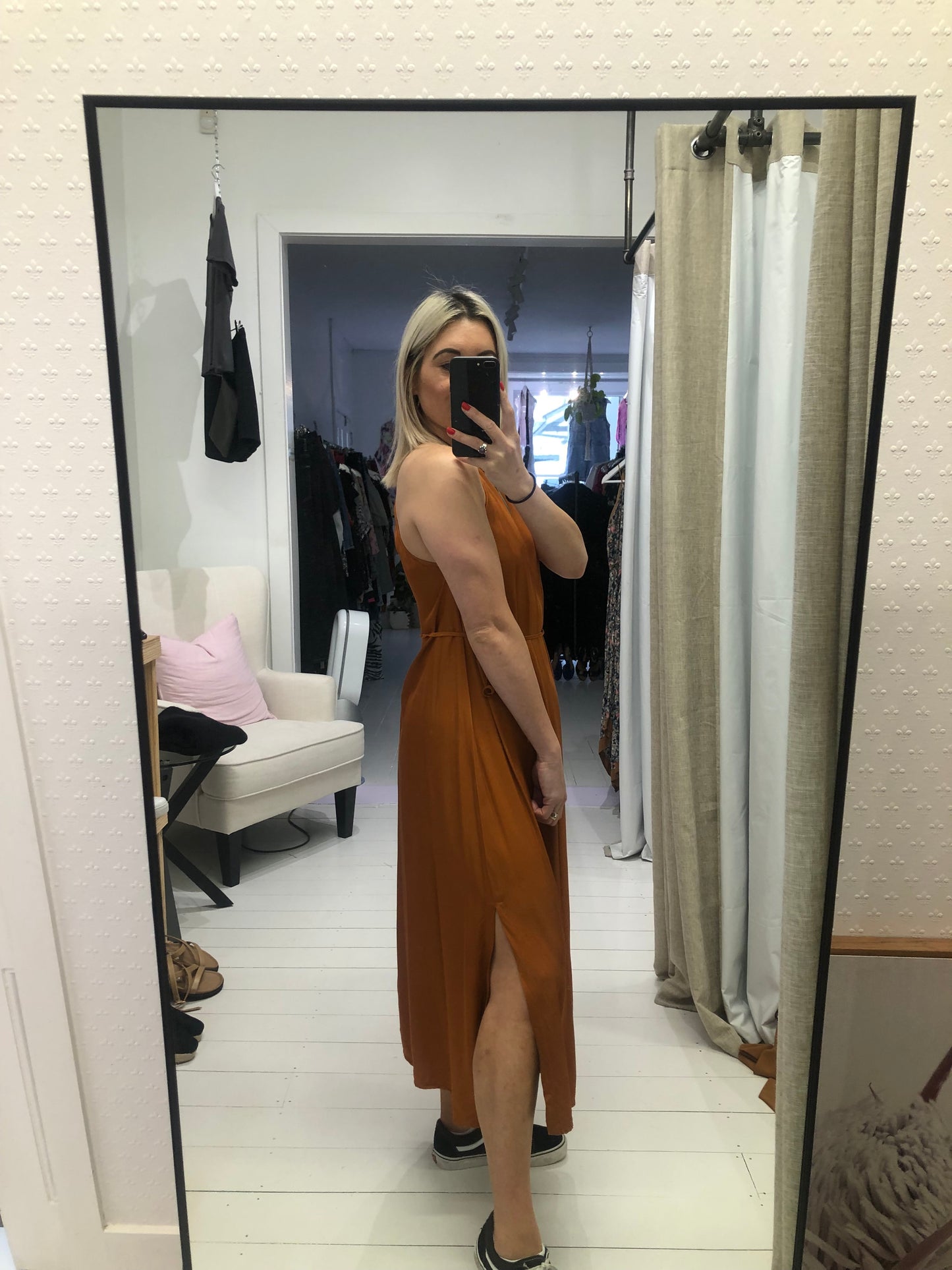 Blak Luxe Orange Maxi Dress - 10