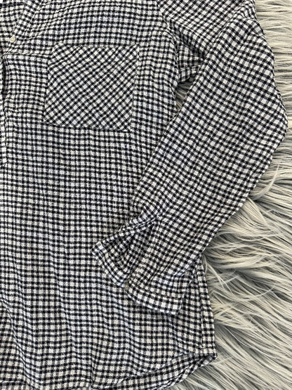 Sprit Black/White Gingham Top - M