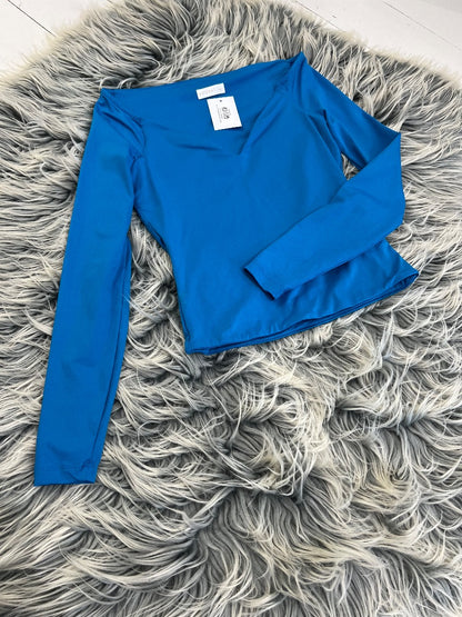 Kookai Blue Long sleeve top, S (10)