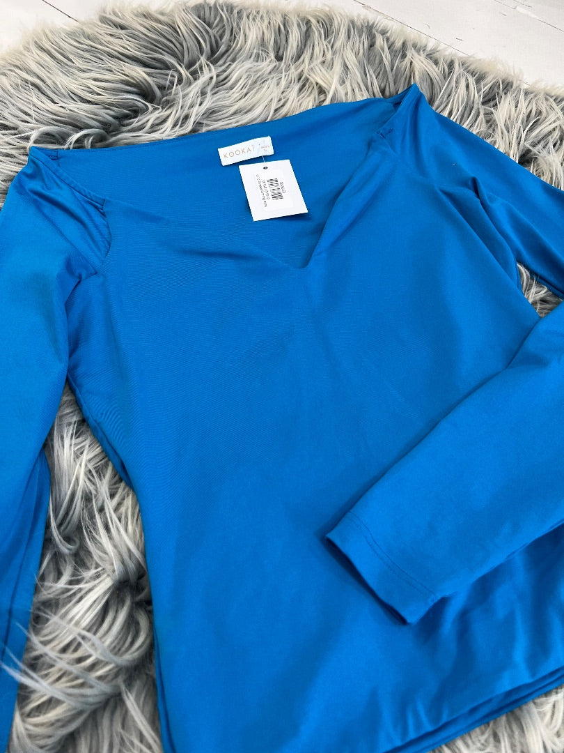 Kookai Blue Long sleeve top, S (10)