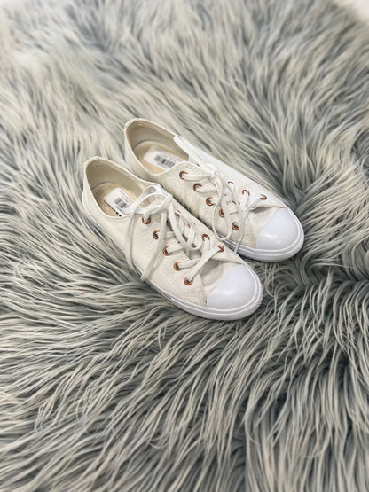 Converse Cream/Rose Gold Sneakers, 7