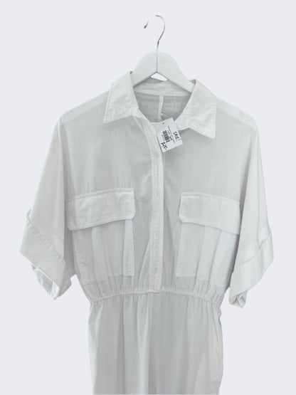 Unbranded White Cotton Jumpsuit, S