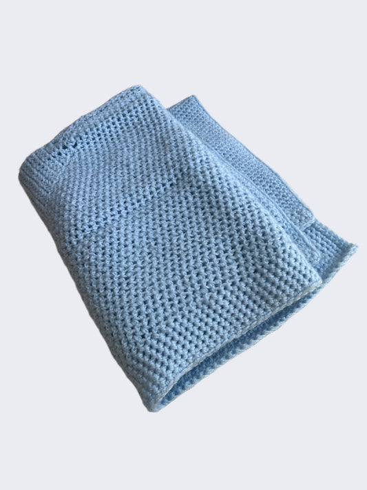 Unbranded Blue Handmade Baby Blanket