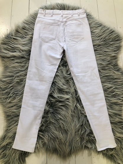 ACHE White High Waisted Skinny Jeans - 10