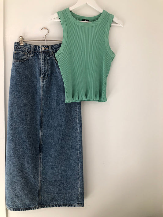 Dotti Mint Green Tank Top - XL