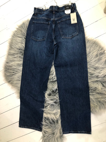 Nobody Denim Dark Wash Denim High Rise Straight Leg Jean