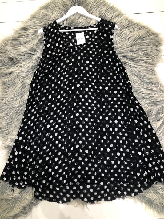 Chocolat Black & White Polka Dot Tunic - 16