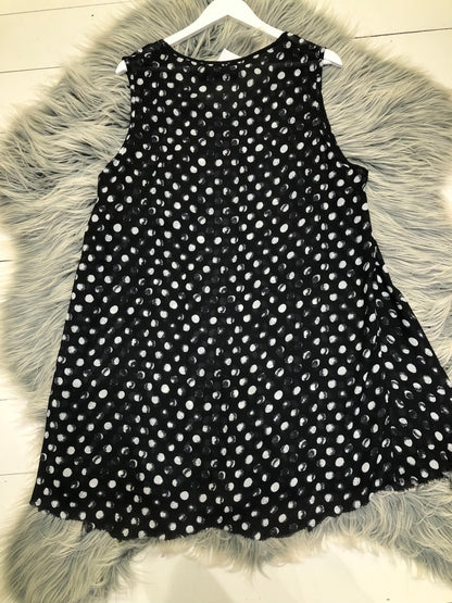 Chocolat Black & White Polka Dot Tunic - 16