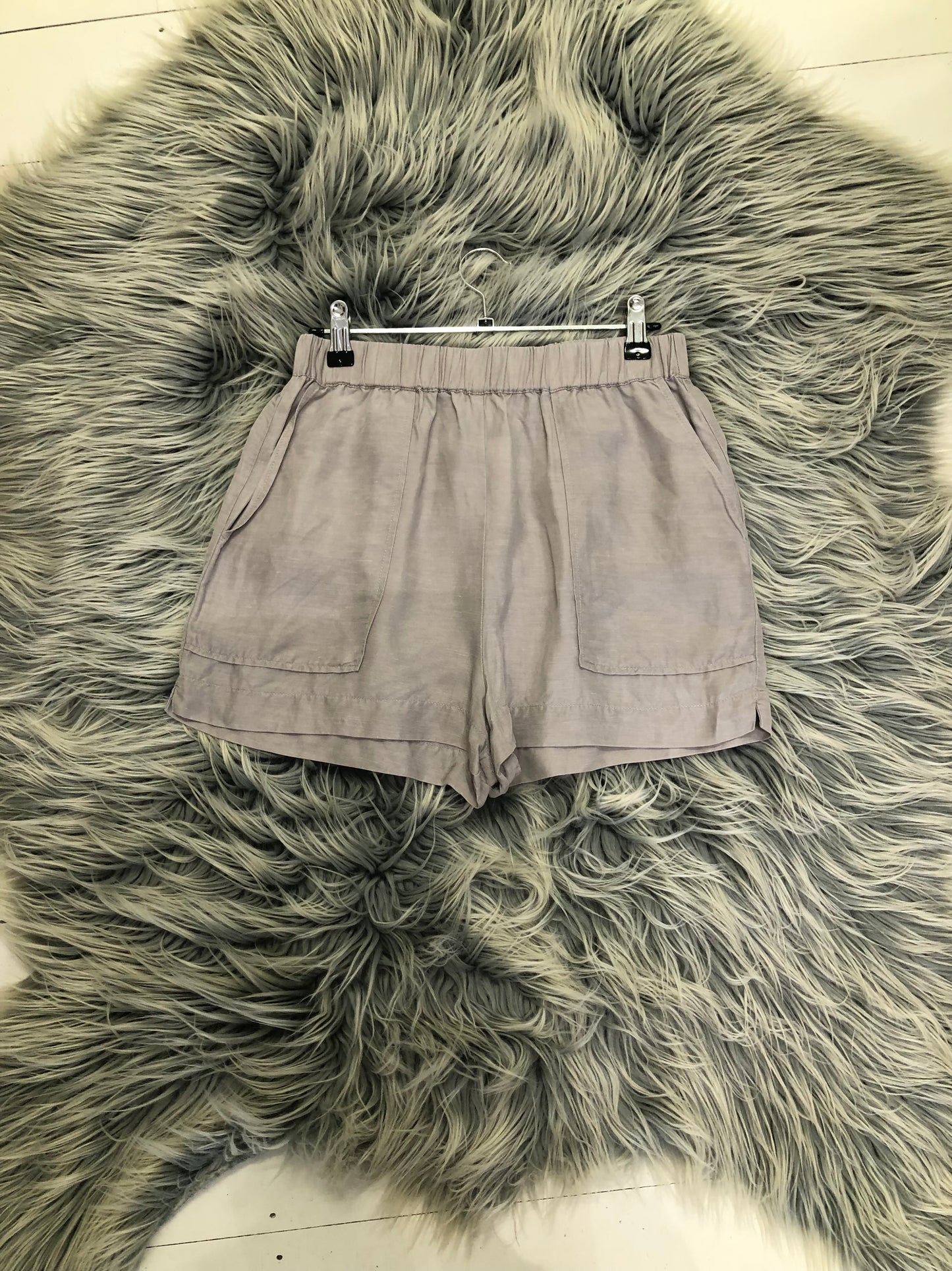 Seed Taupe Linen Shorts, 8