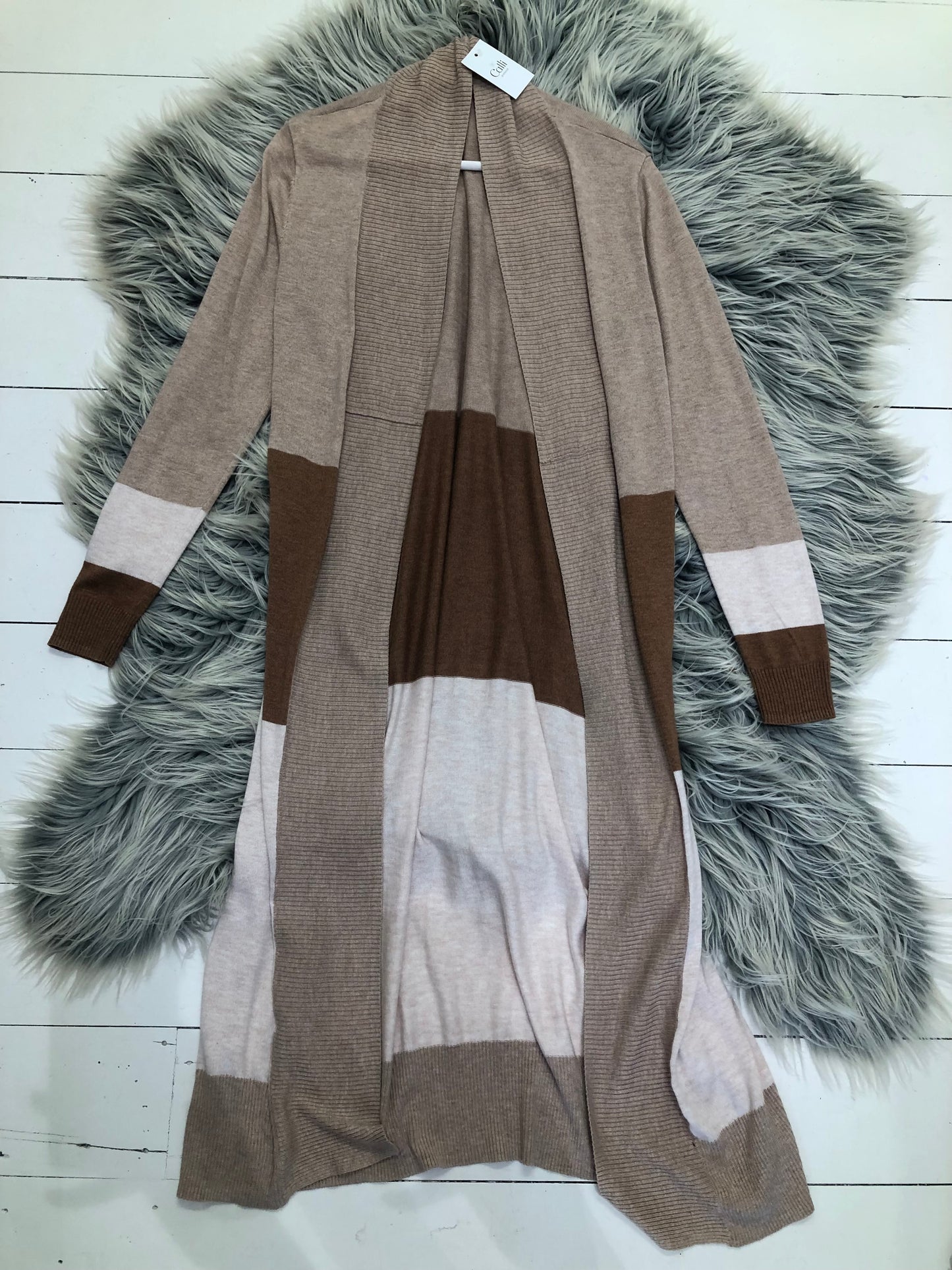 Mesop Brown Knit Cardigan, S