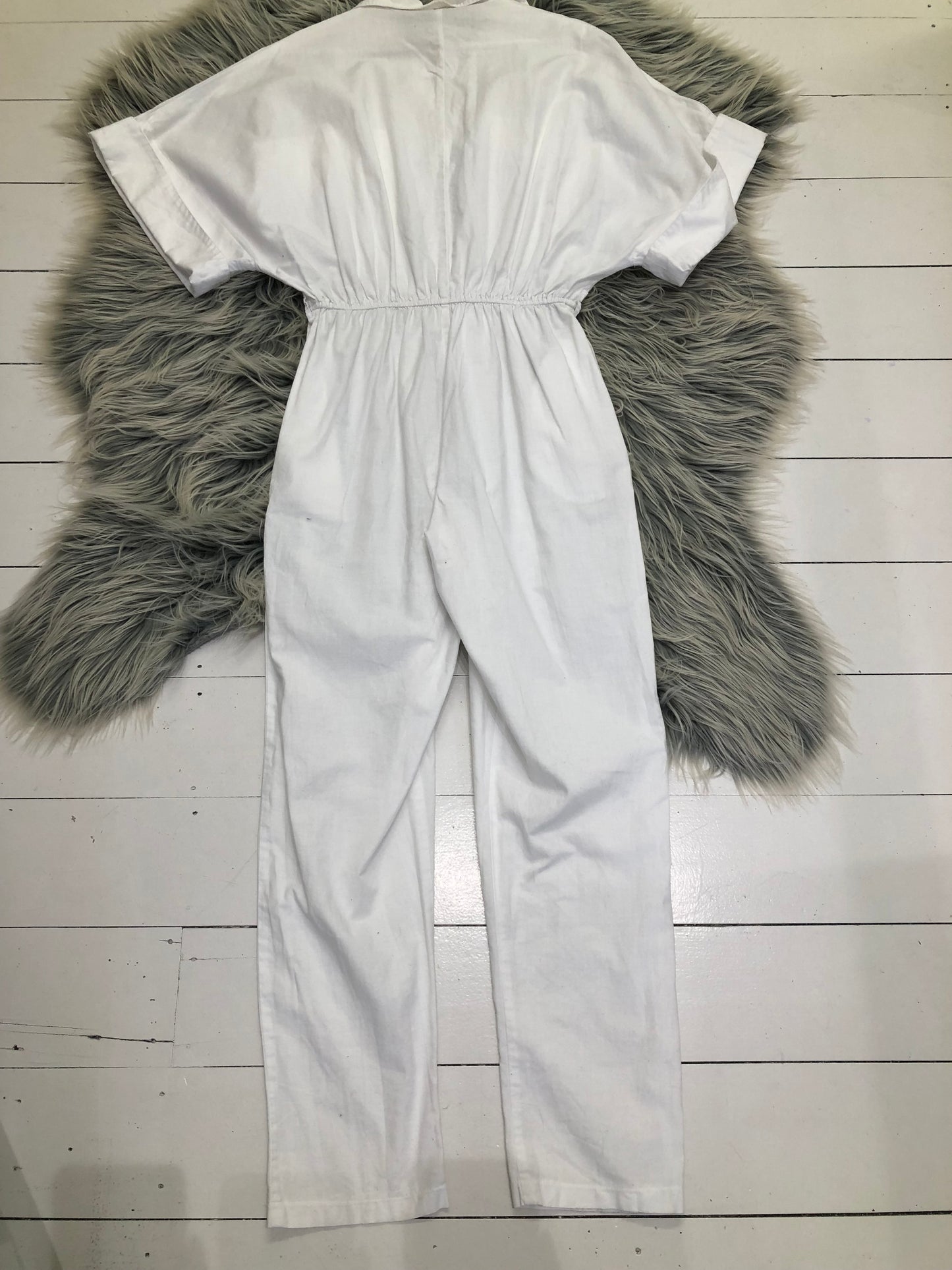 Unbranded White Cotton Jumpsuit, S