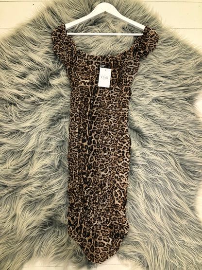 Tigermist Animal Print Mini Dress (Brand New), S