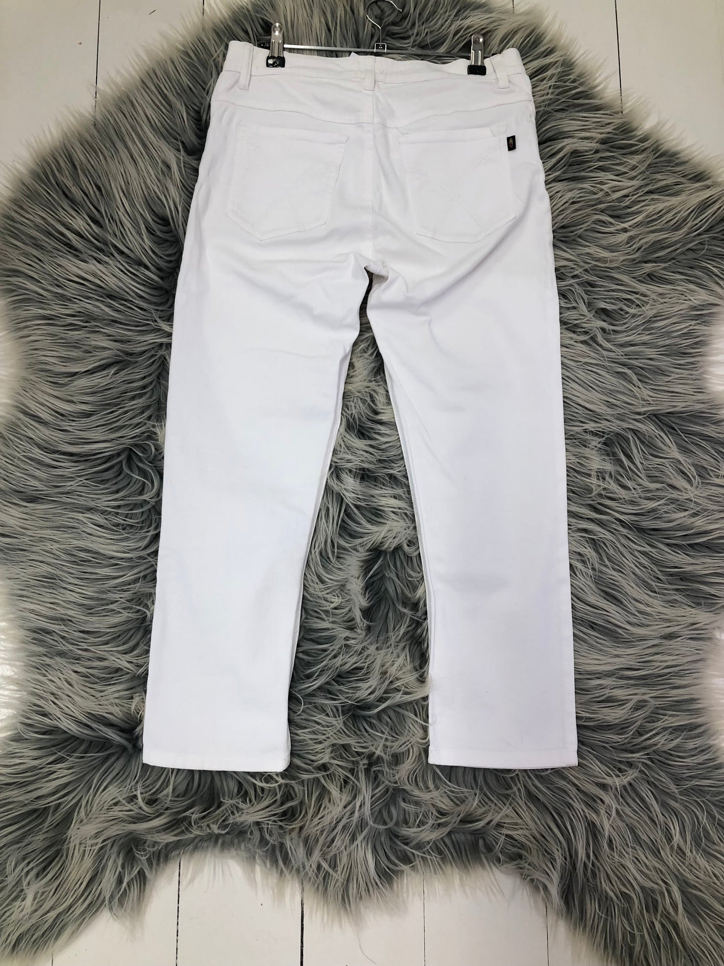 Alibi White 3/4 Denim Jeans, 10