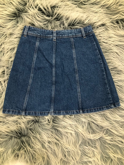 H&M Blue Denim Mini Skirt, 6