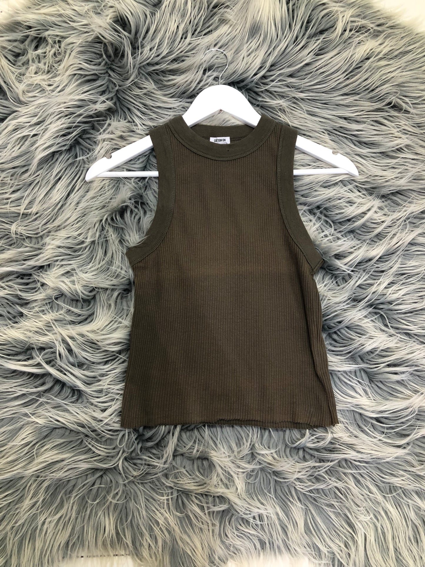 Cotton On Khaki Tank Top, S