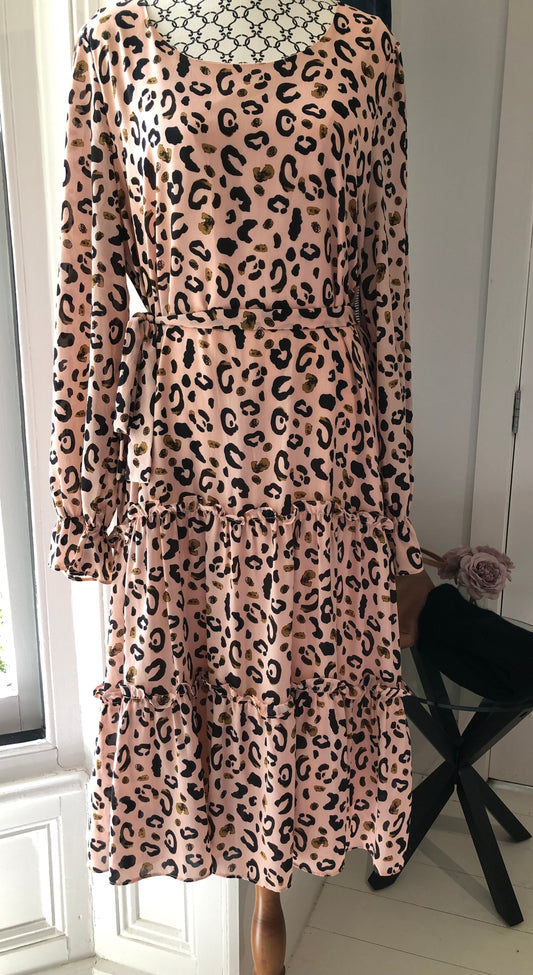 Augustine Pink leopard Maxi Dress - S