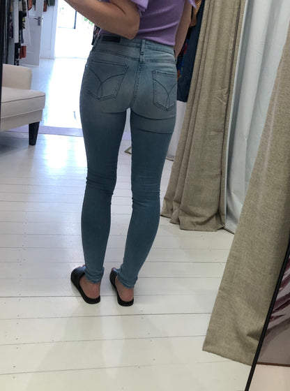 Calvin Klein Light Blue Denim Skinny Jean, 27