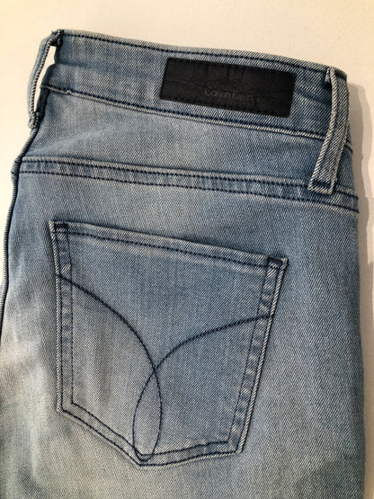 Calvin Klein Light Blue Denim Skinny Jean, 27