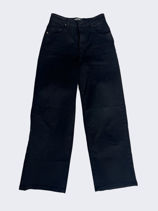 Wakee Black Wide Leg Jean, 8