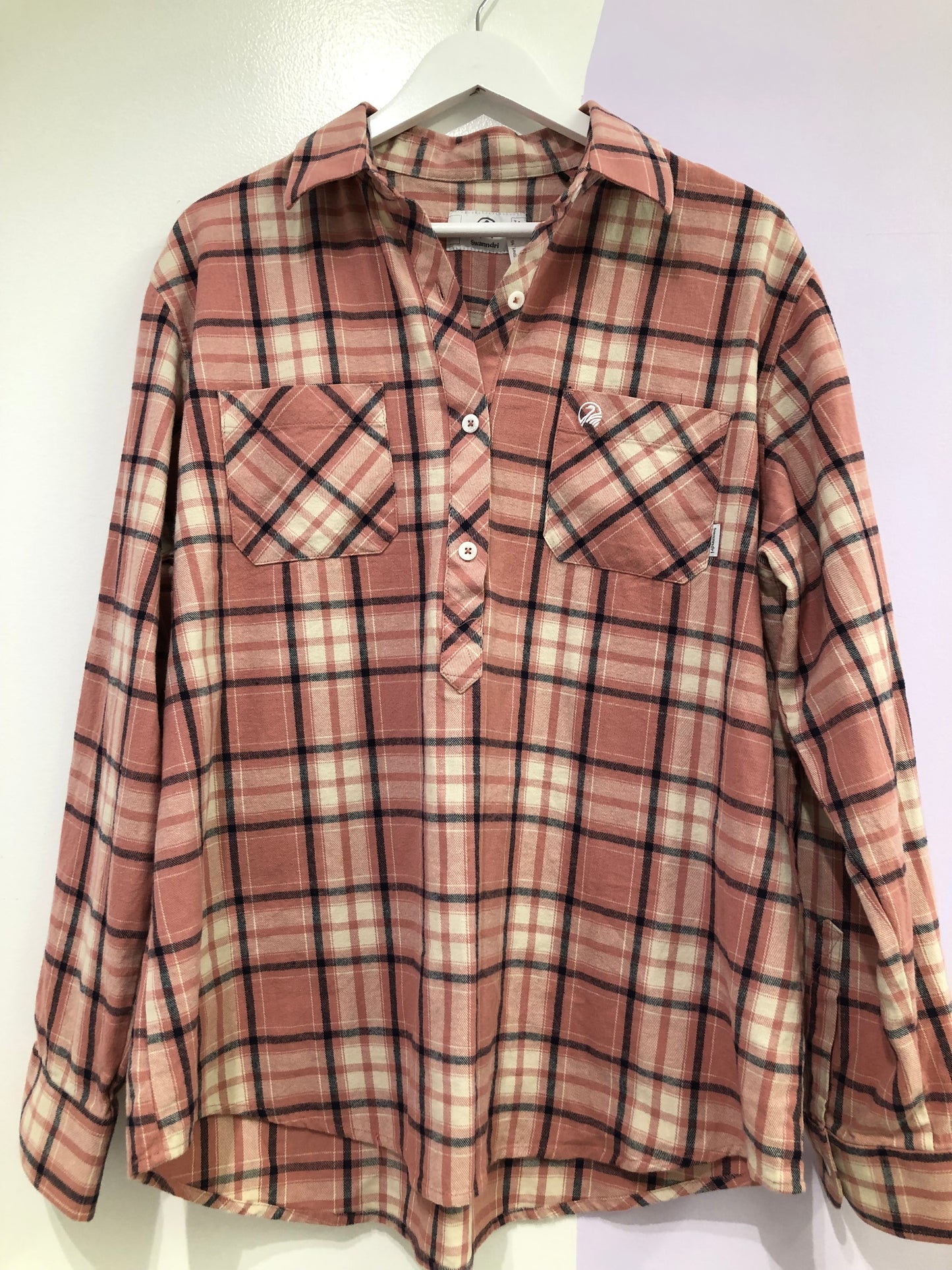 Swanndri Blush Flannel Shirt, 16