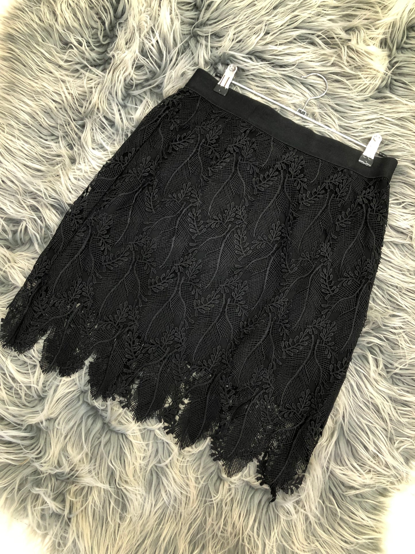 Luxe Deluxe Black Lace Skirt(New With Tags), 8