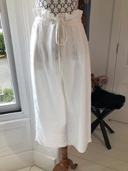 Whistle White Wide Leg Pants, 10