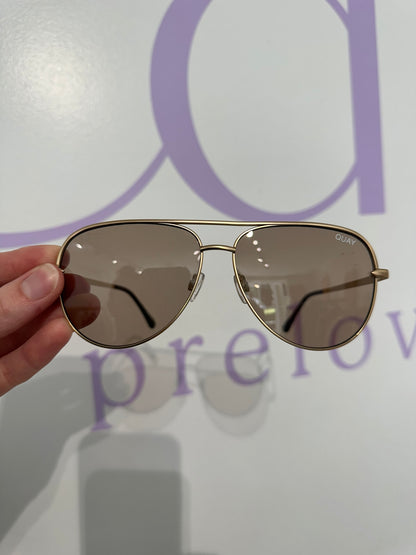 Quay Gold Sunglasses