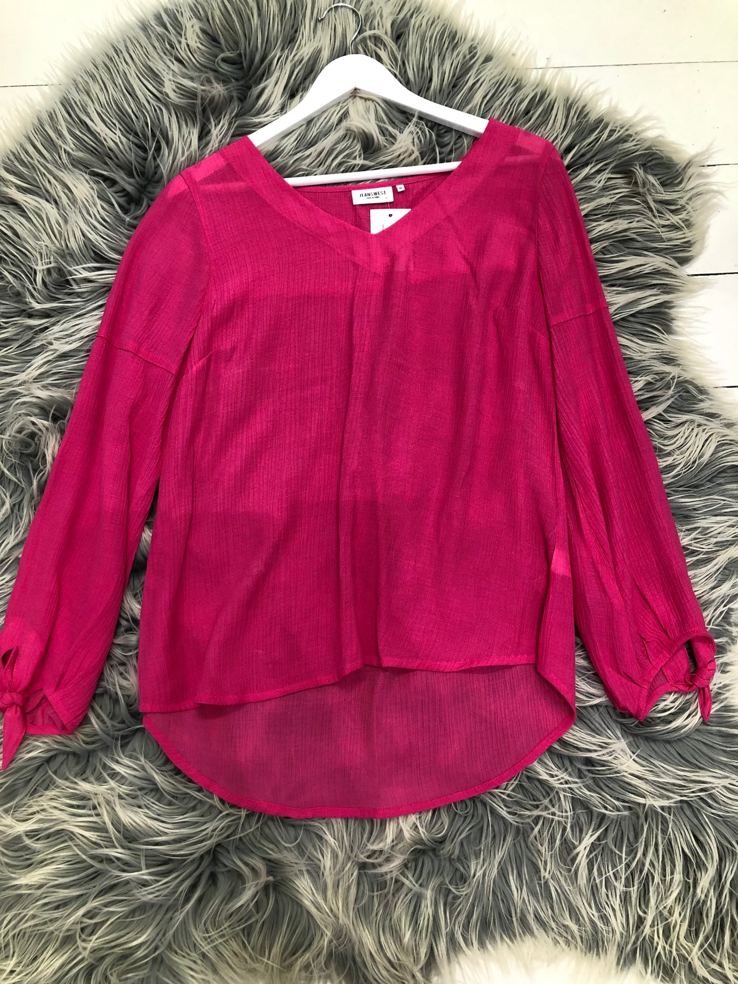 Jeanswest Pink Long Sleeve Blouse