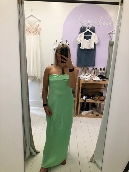 Aiyana Green Strapless Maxi Dress - 14