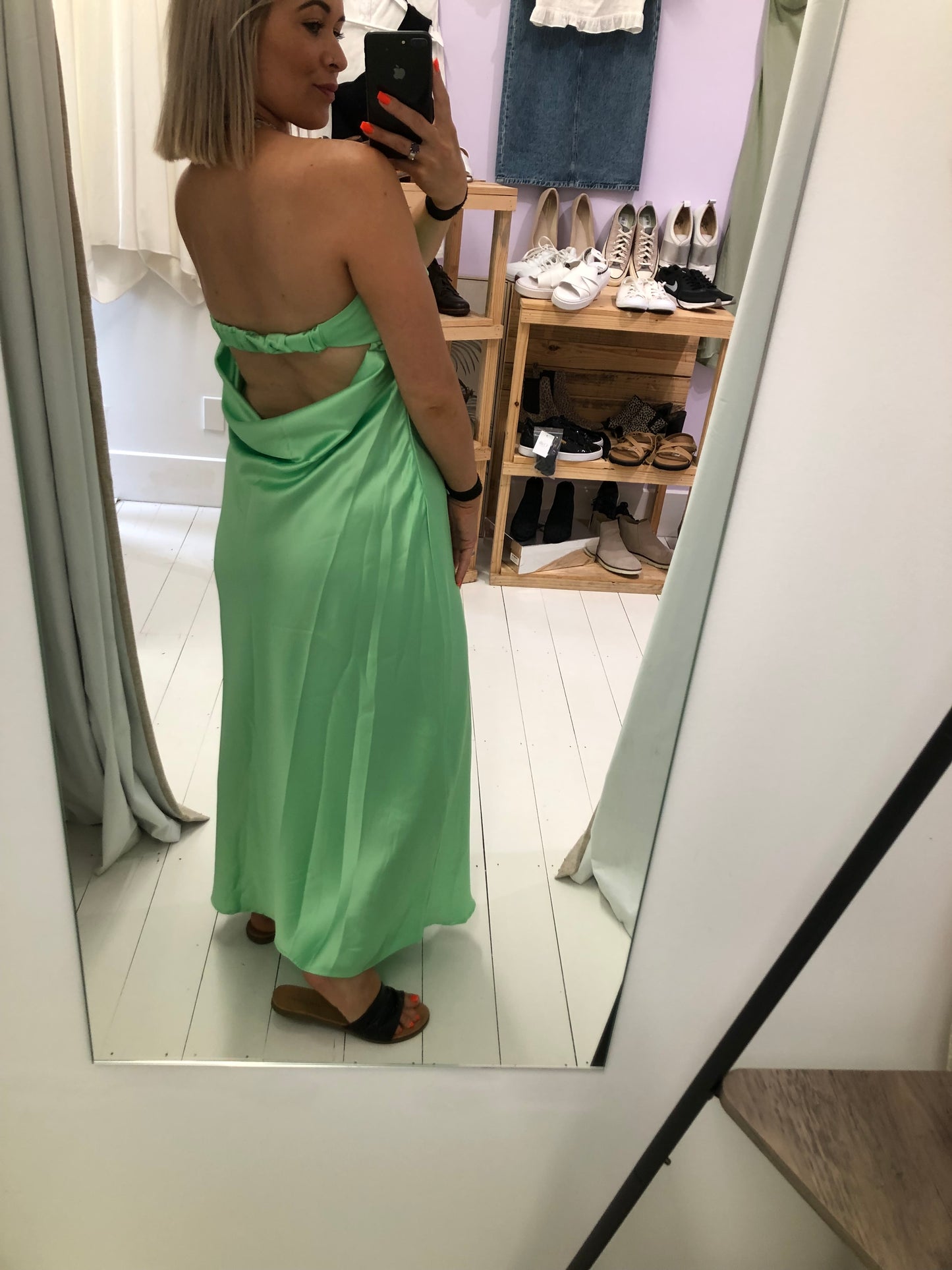 Aiyana Green Strapless Maxi Dress - 14