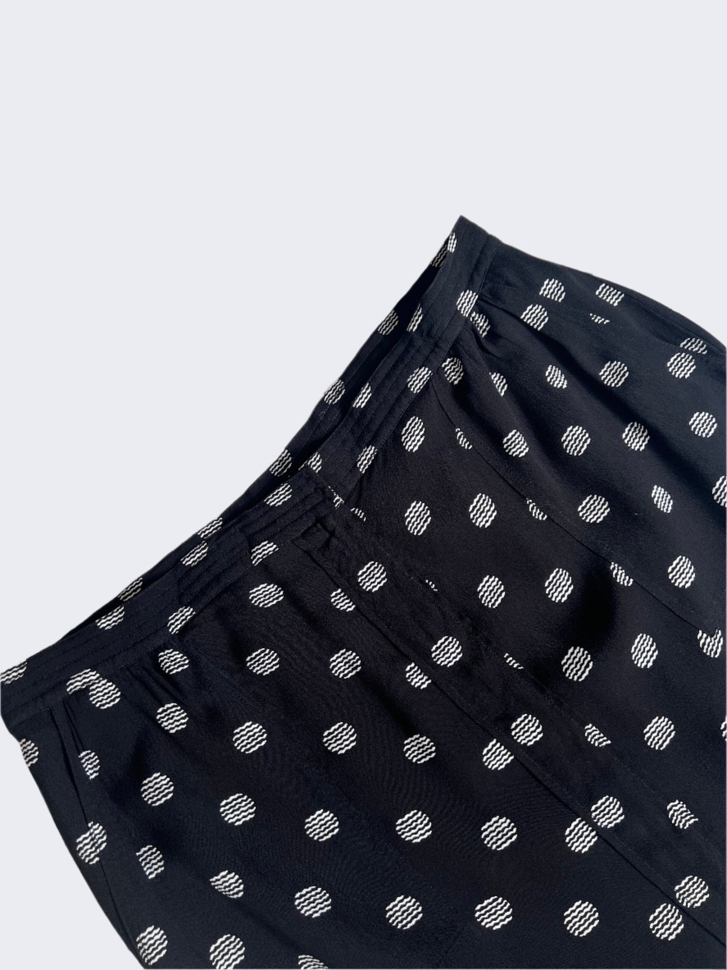 Trenery Black & White Polka Dot Midi Skirt - 18